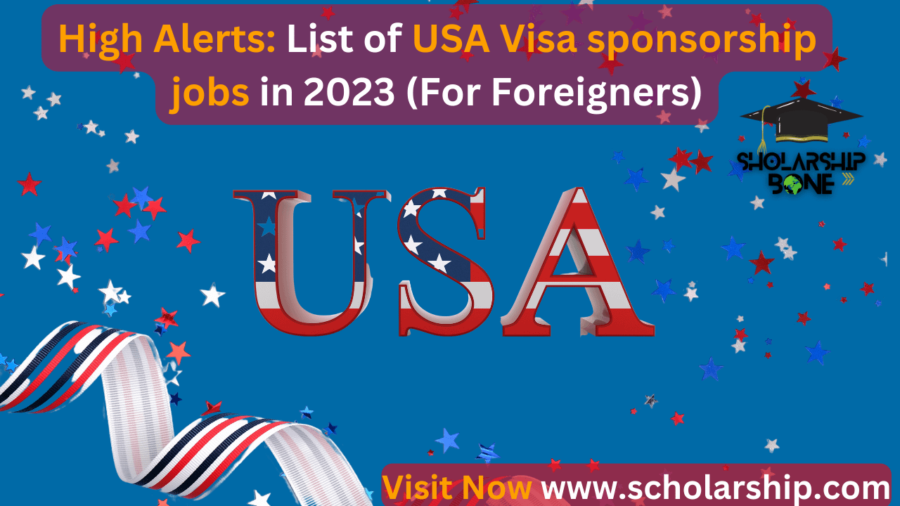 USA Visa sponsorship jobs