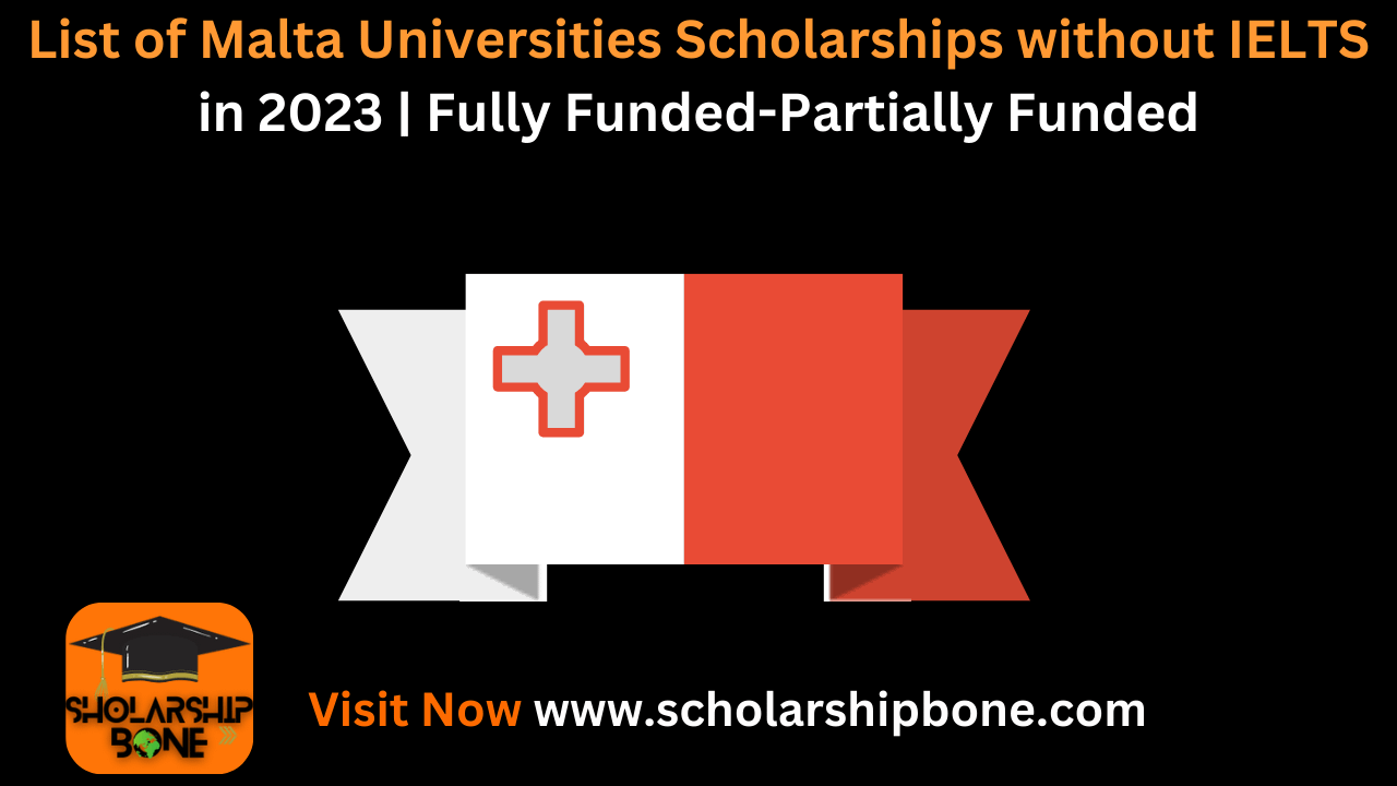List of Malta Universities Scholarships without IELTS in 2023 | Fully Funded-Partially Funded