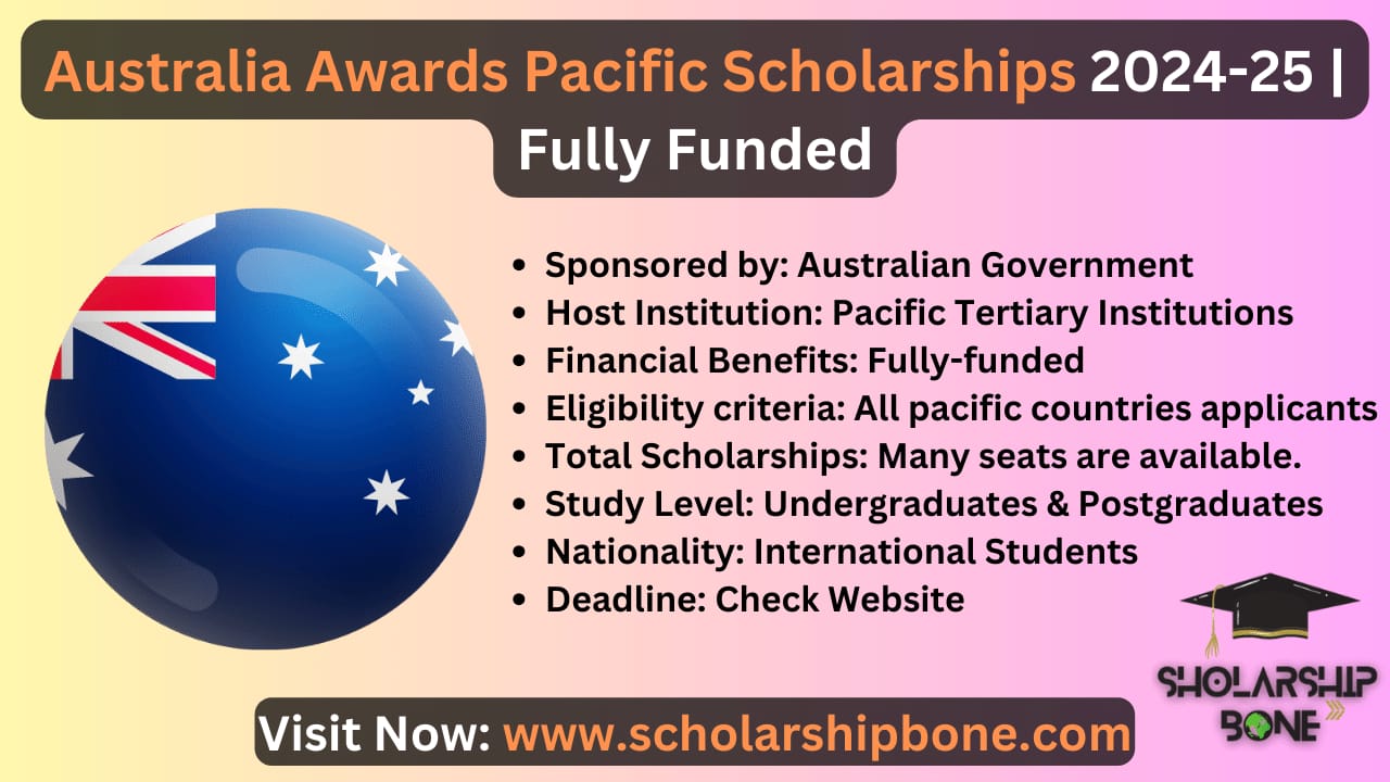 Australia Awards Pacific Scholarships 2024-25 | Fully Funded