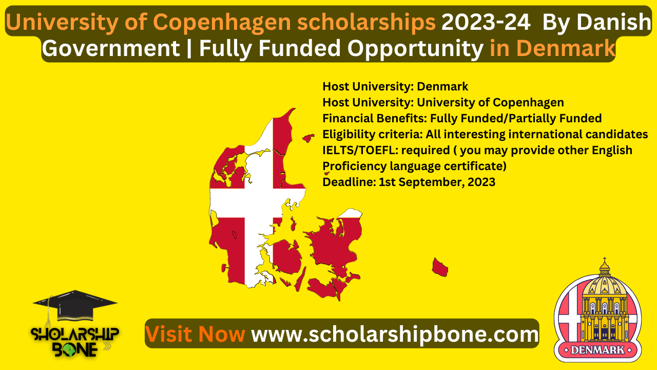 University of Copenhagen scholarships 2023-24 By Danish Government | Fully Funded Opportunity in Denmark