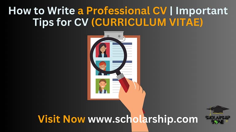 How to Write a Professional CV | Important Tips for CV No.1(CURRICULUM VITAE)