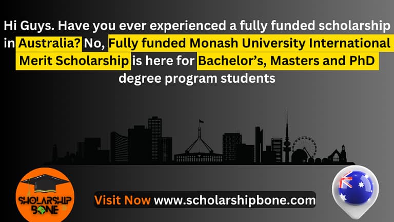 Monash International Leadership Scholarship 2024 | Fully Funded