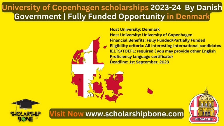 University of Copenhagen scholarships 2023-24  By Danish Government | Fully Funded Opportunity in Denmark