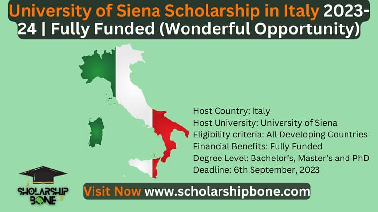 University of Siena Scholarship in Italy 2023-24 | Fully Funded (Wonderful Opportunity)