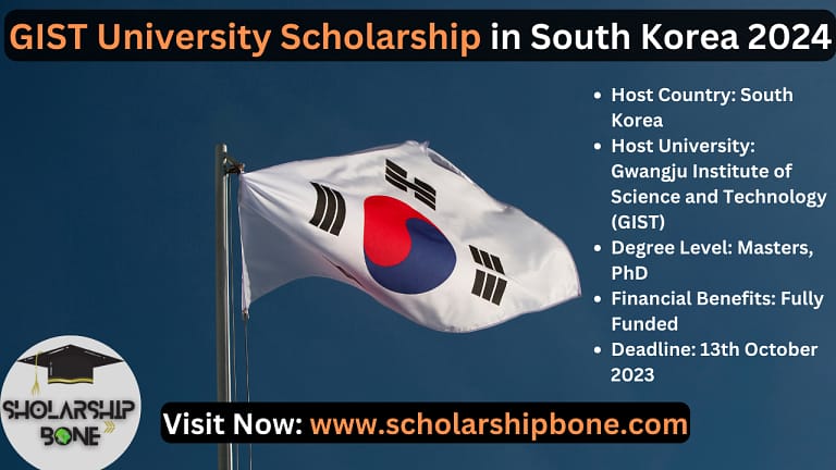 GIST University Scholarship in South Korea 2024 | Fully Funded